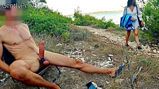 GENTLYPERV Finds Pervy Girl on Beach and Fucks Her in Public Exhibitionist Sea Day