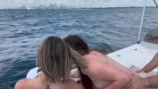 Public Boat Orgy with Nadia Foxx, Serenity Cox and Three Men
