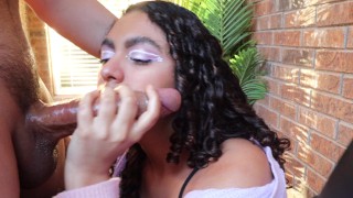 She Milks His Cock Until He Shoots Every Drop of Cum