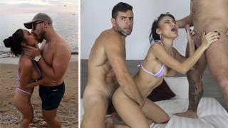 Thai Beach Pickup Ends in Public Threesome Adventure – Raysileeum